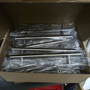 35 Cabinet Pulls Brushed Nickel Kitchen Cabinet Handles 128mm - BRAND NEW